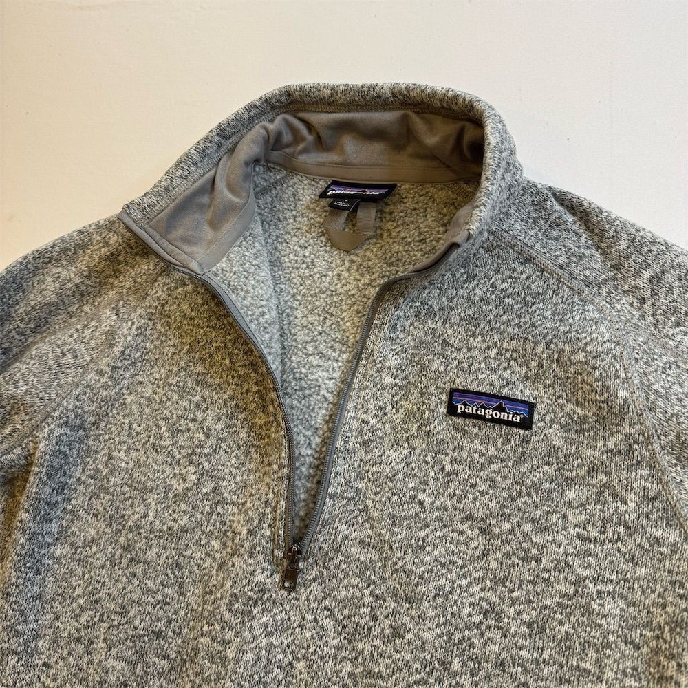 Patagonia Women's Gray 1/4 Zip Fleece Pullover Jacket Size S‎